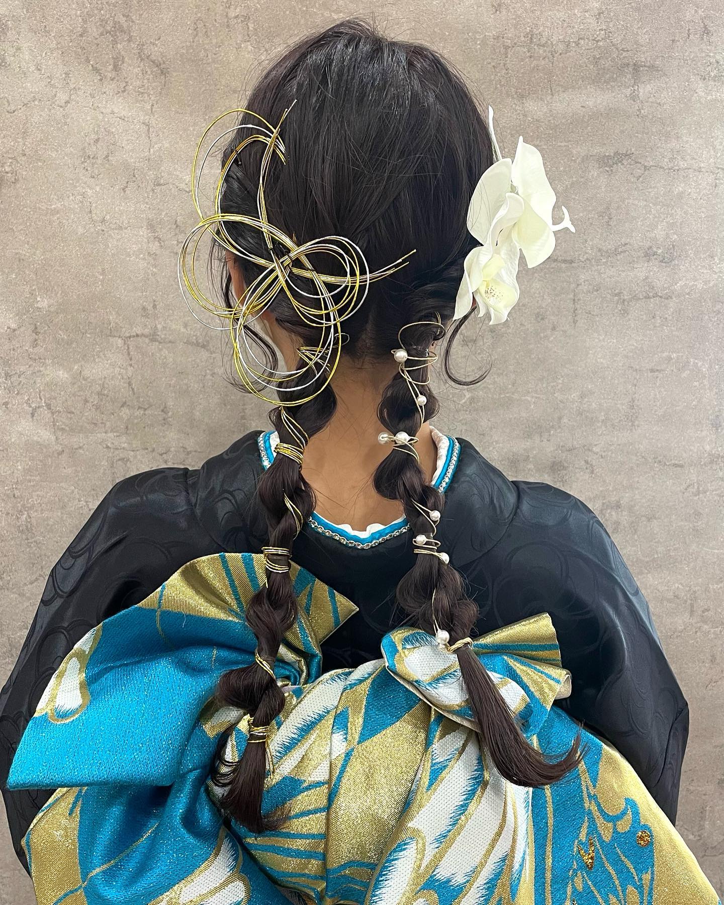 ツイン編み下ろし