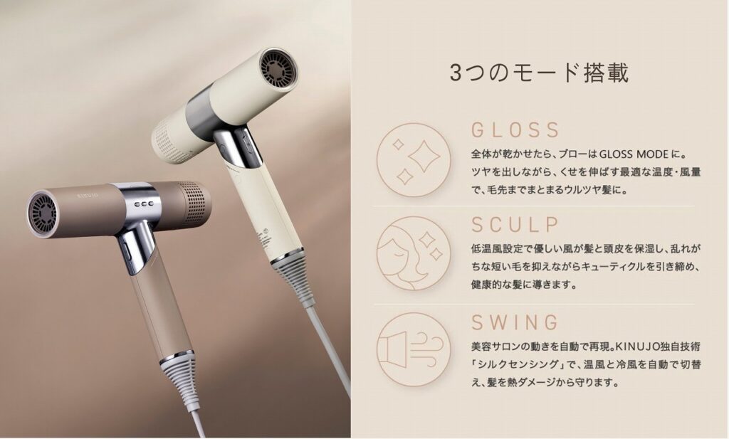 3つのモード搭載